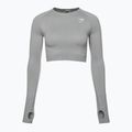 Top treningowy longsleeve damski Gymshark Vital Seamless Crop Top light grey 5