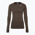 Longsleeve treningowy damski Gymshark Vital Seamless Top brown/white 6