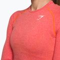 Longsleeve treningowy damski Gymshark Vital Seamless Top red/orange/white 4