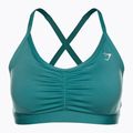 Biustonosz treningowy Gymshark Ruched Training Sports fauna teal 5