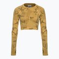 Top treningowy longsleeve damski Gymshark Adapt Camo Savanna Seamless indian yellow 5