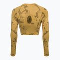 Top treningowy longsleeve damski Gymshark Adapt Camo Savanna Seamless indian yellow 6