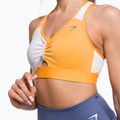 Biustonosz treningowy Gymshark Pulse Sports apricot orange/white 4