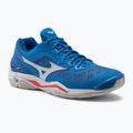 Buty do piłki ręcznej Mizuno Wave Stealth V niebieskie X1GA180024