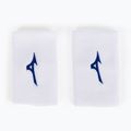 Frotki na nadgarstek Mizuno Wristband Long 2 szt. white/blue 2