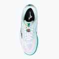 Buty do tenisa damskie Mizuno Break Shot 3 AC biało-zielone 61GA212623 6