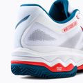 Buty do tenisa męskie Mizuno Wave Exceed Light CC white/cherry tomato/moroccan blue 9