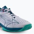 Buty do tenisa męskie Mizuno Wave Exceed Tour 5 CC white/moroccan blue/turquoise 7