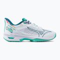 Buty do tenisa damskie Mizuno Wave Exceed Tour 5 CC white/turquoise/moroccan blue 2