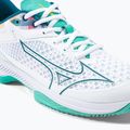 Buty do tenisa damskie Mizuno Wave Exceed Tour 5 CC white/turquoise/moroccan blue 7