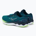 Buty do biegania męskie Mizuno Wave Skyrise 3 algiers blue/ white/ green gecko 4