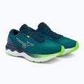 Buty do biegania męskie Mizuno Wave Skyrise 3 algiers blue/ white/ green gecko 5