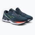 Buty do biegania męskie Mizuno Wave Skyrise 3 smoke blue/ neo lime/ neon flame 6