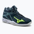 Buty do siatkówki męskie Mizuno Thunder Blade 3 Mid niebieskie V1GA217538
