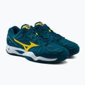 Buty do tenisa męskie Mizuno Wave Intense Tour 5 AC niebieskie 61GA190030 5