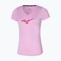 Koszulka do biegania damska Mizuno Impulse Core RB Tee pink lavender