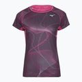Koszulka do biegania damska Mizuno Aero Tee gape wine
