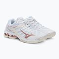 Buty do siatkówki damskie Mizuno Wave Voltage białe V1GC216036 4