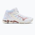 Buty do siatkówki damskie Mizuno Wave Voltage Mid białe V1GC216536 2