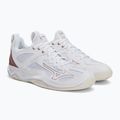 Buty do piłki ręcznej damskie Mizuno Ghost Shadow białe 4