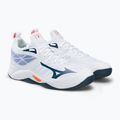 Buty do siatkówki Mizuno Wave Dimension white/dark denim/blue jasper 4