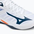 Buty do siatkówki Mizuno Wave Dimension white/dark denim/blue jasper 8