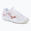 Buty do piłki ręcznej dziecięce Mizuno Stealth Star C białe X1GC2107K36