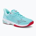 Buty do tenisa damskie Mizuno Wave Exceed Tour 5 AC tanger turquoise/fiery coral 2/white