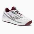 Buty do tenisa damskie Mizuno Break Shot 4 AC white/ cabernet/ papyrus