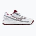 Buty do tenisa damskie Mizuno Break Shot 4 AC white/ cabernet/ papyrus 2