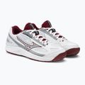 Buty do tenisa damskie Mizuno Break Shot 4 AC white/ cabernet/ papyrus 4