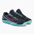 Buty do tenisa Mizuno Break Shot 4 AC collegiate blue/soleil/tanager turquoise 4