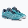 Buty do tenisa męskie Mizuno Wave Exceed Light CC maui blue/white/china blue 4