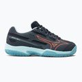 Buty do tenisa dziecięce Mizuno Exceed Star CC collegiate blue/ soleil/ tanager/ turquoise 2