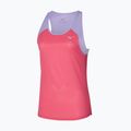 Tank top do biegania damski Mizuno DryAeroFlow Tank sunkissed coral