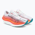 Buty do biegania męskie Mizuno Wave Rebellion Pro biało-pomarańczowe J1GC231701 4