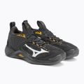 Buty do siatkówki męskie Mizuno Wave Momentum 2 black oyster/mp gold/inrongat 5