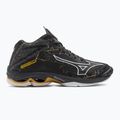 Buty do siatkówki męskie Mizuno Wave Lightning Z7 Mid black oyster/mp gold/irongat 2