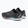 Buty do biegania męskie Mizuno Wave Inspire 19 black/ metallic gray/ bisgreen 3