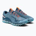 Buty do biegania męskie Mizuno Wave Mujin 9 niebieskie J1GJ227051 4