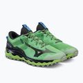 Buty do biegania męskie Mizuno Wave Mujin 9 zielone J1GJ227052 4