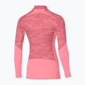 Longsleeve do biegania damski Mizuno Virtual Body G3 Half Zip sugar coral 2