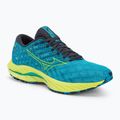 Buty do biegania męskie Mizuno Wave Inspire 19 jet blue/ bolt2neon/ luminous