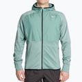 Kurtka do biegania męska Mizuno Warmalite Hybrid Front Zip mineral blue/black