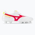 Buty piłkarskie męskie Mizuno Morelia II Club MD white/flery coral2/bolt2 2