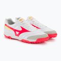 Buty piłkarskie męskie Mizuno Morelia Sala Classic TF white/flery coral2/bolt2 4