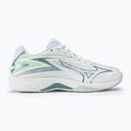 Buty do siatkówki dziecięce Mizuno Lightning Star Z7 JR white/gridge/patinagreen 2