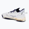 Buty do piłki ręcznej Mizuno Wave Mirage 5 white/blue ribbon/mp gold 3