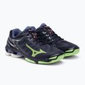 Buty do siatkówki Mizuno Wave Voltage evening blue/tech green/lolite 5