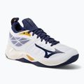 Buty do siatkówki Mizuno Wave Dimension white/blue ribbon/mp gold